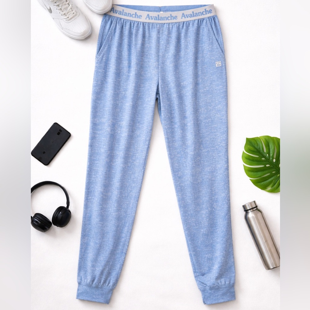 Avalanche XL Light Blue Heather Lounge Pants Lightweight Stretch Base Layer